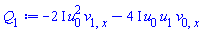 -(2*I)*u[0]^2*v[1, x]-(4*I)*u[0]*u[1]*v[0, x]