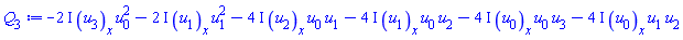 -(2*I)*(diff(u[3](x), x))*u[0]^2-(2*I)*(diff(u[1](x), x))*u[1]^2-(4*I)*(diff(u[2](x), x))*u[0]*u[1]-(4*I)*(diff(u[1](x), x))*u[0]*u[2]-(4*I)*(diff(u[0](x), x))*u[0]*u[3]-(4*I)*(diff(u[0](x), x))*u[1]*u[2]