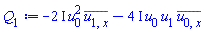 -(2*I)*u[0]^2*conjugate(u[1, x])-(4*I)*u[0]*u[1]*conjugate(u[0, x])