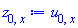 u[0, x]