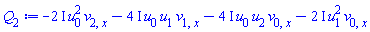 -(2*I)*u[0]^2*v[2, x]-(4*I)*u[0]*u[1]*v[1, x]-(4*I)*u[0]*u[2]*v[0, x]-(2*I)*u[1]^2*v[0, x]