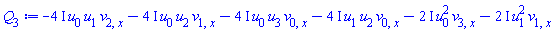 -(4*I)*u[0]*u[1]*v[2, x]-(4*I)*u[0]*u[2]*v[1, x]-(4*I)*u[0]*u[3]*v[0, x]-(4*I)*u[1]*u[2]*v[0, x]-(2*I)*u[0]^2*v[3, x]-(2*I)*u[1]^2*v[1, x]
