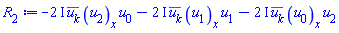 -(2*I)*conjugate(u[k])*(diff(u[2](x), x))*u[0]-(2*I)*conjugate(u[k])*(diff(u[1](x), x))*u[1]-(2*I)*conjugate(u[k])*(diff(u[0](x), x))*u[2]