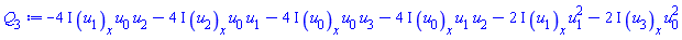 -(4*I)*(diff(u[1](x), x))*u[0]*u[2]-(4*I)*(diff(u[2](x), x))*u[0]*u[1]-(4*I)*(diff(u[0](x), x))*u[0]*u[3]-(4*I)*(diff(u[0](x), x))*u[1]*u[2]-(2*I)*(diff(u[1](x), x))*u[1]^2-(2*I)*(diff(u[3](x), x))*u[0]^2