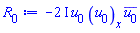 -(2*I)*u[0]*(diff(u[0](x), x))*conjugate(u[0])