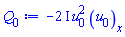 -(2*I)*u[0]^2*(diff(u[0](x), x))