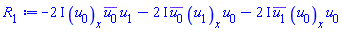 -(2*I)*(diff(u[0](x), x))*conjugate(u[0])*u[1]-(2*I)*conjugate(u[0])*(diff(u[1](x), x))*u[0]-(2*I)*conjugate(u[1])*(diff(u[0](x), x))*u[0]