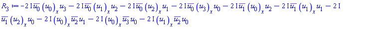 -(2*I)*conjugate(u[0])*(diff(u[0](x), x))*u[3]-(2*I)*conjugate(u[0])*(diff(u[1](x), x))*u[2]-(2*I)*conjugate(u[0])*(diff(u[2](x), x))*u[1]-(2*I)*conjugate(u[0])*(diff(u[3](x), x))*u[0]-(2*I)*conjugate(u[1])*(diff(u[0](x), x))*u[2]-(2*I)*conjugate(u[1])*(diff(u[1](x), x))*u[1]-(2*I)*conjugate(u[1])*(diff(u[2](x), x))*u[0]-(2*I)*(diff(u[0](x), x))*conjugate(u[2])*u[1]-(2*I)*(diff(u[0](x), x))*conjugate(u[3])*u[0]-(2*I)*(diff(u[1](x), x))*conjugate(u[2])*u[0]