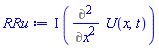 I*(Diff(U(x, t), x, x))