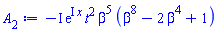 -I*exp(I*x)*t^2*beta^5*(beta^8-2*beta^4+1)