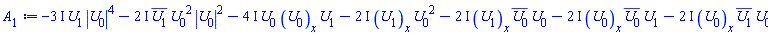 -(3*I)*U[1](x, t)*abs(U[0](x, t))^4-(2*I)*conjugate(U[1](x, t))*U[0](x, t)^2*abs(U[0](x, t))^2-(4*I)*U[0](x, t)*(diff(U[0](x, t), x))*U[1](x, t)-(2*I)*(diff(U[1](x, t), x))*U[0](x, t)^2-(2*I)*(diff(U[1](x, t), x))*conjugate(U[0](x, t))*U[0](x, t)-(2*I)*(diff(U[0](x, t), x))*conjugate(U[0](x, t))*U[1](x, t)-(2*I)*(diff(U[0](x, t), x))*conjugate(U[1](x, t))*U[0](x, t)