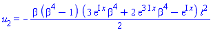 u[2] = -(1/2)*beta*(beta^4-1)*(3*exp(I*x)*beta^4+2*exp((3*I)*x)*beta^4-exp(I*x))*t^2