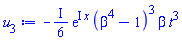 -((1/6)*I)*exp(I*x)*(beta^4-1)^3*beta*t^3