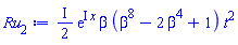 ((1/2)*I)*exp(I*x)*beta*(beta^8-2*beta^4+1)*t^2