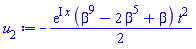 -(1/2)*exp(I*x)*(beta^9-2*beta^5+beta)*t^2