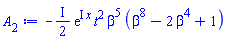 -((1/2)*I)*exp(I*x)*t^2*beta^5*(beta^8-2*beta^4+1)