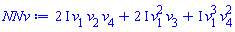 (2*I)*v[1]*v[2]*v[4]+(2*I)*v[1]^2*v[3]+I*v[1]^3*v[4]^2