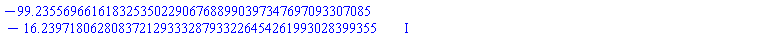 -99.235569661618325350229067688990397347697093307085-16.239718062808372129333287933226454261993028399355*I