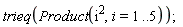 trieq(Product(i^2, i = 1 .. 5))