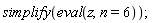 simplify(eval(z, n = 6))