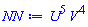U^5*V^4