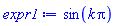 sin(k*Pi)