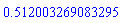 HFloat(0.5120032690832947)