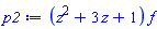 (z^2+3*z+1)*f