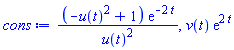 (-u(t)^2+1)*exp(-2*t)/u(t)^2, v(t)*exp(2*t)