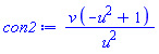 v*(-u^2+1)/u^2