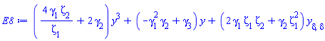 (4*gamma[1]*zeta[2]/zeta[1]+2*gamma[2])*y(delta)^3+(-gamma[1]^2*gamma[2]+gamma[3])*y(delta)+(2*gamma[1]*zeta[1]*zeta[2]+gamma[2]*zeta[1]^2)*(diff(diff(y(delta), delta), delta))