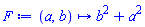 proc (a, b) options operator, arrow; b^2+a^2 end proc