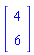Vector(2, {(1) = 4, (2) = 6})