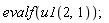 evalf(u1(2, 1))