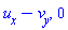 diff(u(x, y, t), x)-(diff(v(x, y, t), y)), 0