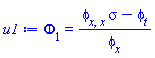 Phi[1](x, t) = ((diff(diff(phi(x, t), x), x))*sigma-(diff(phi(x, t), t)))/(diff(phi(x, t), x))