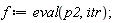 f := eval(p2, itr)