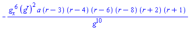 -(diff(g(x, t), x))^6*(g(x, t)^r)^2*a*(r-3)*(r-4)*(r-6)*(r-8)*(r+2)*(r+1)/g(x, t)^10