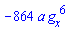 -864*a*(diff(g(x, t), x))^6