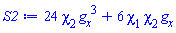 24*chi[2]*(diff(g(x, t), x))^3+6*chi[1]*chi[2]*(diff(g(x, t), x))