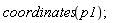 coordinates(p1)