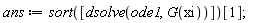 ans := sort([dsolve(ode1, G(xi))])[1]