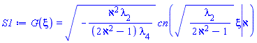 G(xi) = (-aleph^2*lambda[2]/((2*aleph^2-1)*lambda[4]))^(1/2)*JacobiCN((lambda[2]/(2*aleph^2-1))^(1/2)*xi, aleph)