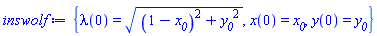 {lambda(0) = ((1-x__0)^2+y__0^2)^(1/2), x(0) = x__0, y(0) = y__0}