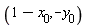 1-x__0, -y__0