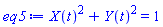 X(t)^2+Y(t)^2 = 1