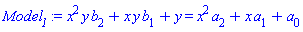 x^2*y*b[2]+x*y*b[1]+y = x^2*a[2]+x*a[1]+a[0]