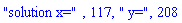 "solution x=", 117, " y=", 208
