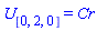 U[[0, 2, 0]] = Cr