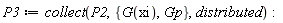P3 := collect(P2, {Gp, G(xi)}, distributed)